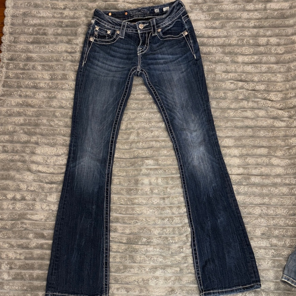 Miss Me Dark Blue Flare Jeans